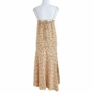 YUNE HO RARE RED BLUE YELLOW FLORAL SLEEVELESS LOOSE FIT MIDI DRESS - 2